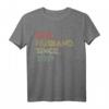 Vintage 1. Hochzeitstag Geschenk für den besten Ehemann seit 2019 - Romantisches Jubiläum T-Shirt für ihn