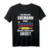 Lustiges Hessensprüche T-Shirt für Ehemänner | Hessen Landesfarben & Wappen | Originelles Geschenk für Hessinnen und Hessen-Fans