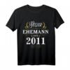 Herren Geschenk zur Rosenhochzeit 2021 – Bester Ehemann seit 2011 T-Shirt für Jubiläum, Jahrestag & Hochzeitstag