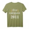 Herren Geschenk zur Rosenhochzeit 2021 – Bester Ehemann seit 2011 T-Shirt für Jubiläum, Jahrestag & Hochzeitstag