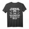 Vatertag Lustig Grillen T-Shirt für Chris - Humorvolles Grillmeister-Shirt als Geschenk für Ehemann, Vater & Grillfan