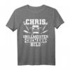 Vatertag Lustig Grillen T-Shirt für Chris - Humorvolles Grillmeister-Shirt als Geschenk für Ehemann, Vater & Grillfan