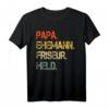 Herren Papa Ehemann Friseur Held - Der Herr Der Schere T-Shirt für stolze Väter und Friseure, perfekt als Geschenk