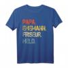 Herren Papa Ehemann Friseur Held - Der Herr Der Schere T-Shirt für stolze Väter und Friseure, perfekt als Geschenk