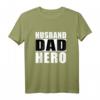 HapDeer T-Shirt für Ehemann, Vater & Superheld - Lustiges Geschenk für Vatertag, Geburtstag & den besten Papa der Welt