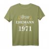 Geschenk zur Goldenen Hochzeit 2021 - Bester Ehemann seit 1971 T-Shirt, Partnerlook & Jubiläumsgeschenk für Ehepartner