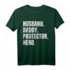 Herren Ehemann Papa Protector Hero - Lustiges Vatertag T-Shirt für den besten Vater, Großvater & Ehemann