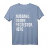 Herren Ehemann Papa Protector Hero - Lustiges Vatertag T-Shirt für den besten Vater, Großvater & Ehemann