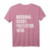 Herren Ehemann Papa Protector Hero - Lustiges Vatertag T-Shirt für den besten Vater, Großvater & Ehemann