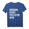 Herren Ehemann Papa Protector Hero - Lustiges Vatertag T-Shirt für den besten Vater, Großvater & Ehemann