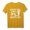 Humorvolles 'Happy Wife Happy Life' T-Shirt – Geschenk für Ehemänner, Väter, Schwager, Onkel & Opas zu Weihnachten, Vatertag & Geburtstag