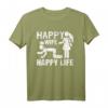 Humorvolles 'Happy Wife Happy Life' T-Shirt – Geschenk für Ehemänner, Väter, Schwager, Onkel & Opas zu Weihnachten, Vatertag & Geburtstag
