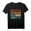 Herren Bester Ehemann seit 2010 Rosenhochzeit - Lustiges Hochzeitstag T-Shirt für Männer zum 10. Jahrestag