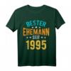 Herren Geschenk zur Silberhochzeit 2020 - Bester Ehemann seit 1995 T-Shirt als lustige Partnerlook-Idee zum Jahrestag