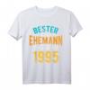Herren Geschenk zur Silberhochzeit 2020 - Bester Ehemann seit 1995 T-Shirt als lustige Partnerlook-Idee zum Jahrestag