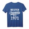 Herren Geschenk zur Goldenen Hochzeit 2021 – Bester Ehemann seit 1971 T-Shirt, Partnerlook & Jubiläumsgeschenk für Ehepaar