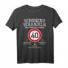 HapDeer Oldtimer T-Shirt – Schonend Behandeln! Humorvolles Geschenk für Männer, Väter, Ehemänner & Onkel zum runden Vierzigsten