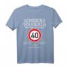 HapDeer Oldtimer T-Shirt – Schonend Behandeln! Humorvolles Geschenk für Männer, Väter, Ehemänner & Onkel zum runden Vierzigsten