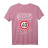 HapDeer Oldtimer T-Shirt – Schonend Behandeln! Humorvolles Geschenk für Männer, Väter, Ehemänner & Onkel zum runden Vierzigsten