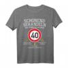 HapDeer Oldtimer T-Shirt – Schonend Behandeln! Humorvolles Geschenk für Männer, Väter, Ehemänner & Onkel zum runden Vierzigsten