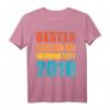 Herren Geschenk zur Rosenhochzeit 2020 – Bester Ehemann seit 2010 T-Shirt, lustiges Partnerlook Outfit & Jahrestagsgeschenk für Ehemann