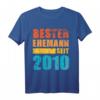 Herren Geschenk zur Rosenhochzeit 2020 – Bester Ehemann seit 2010 T-Shirt, lustiges Partnerlook Outfit & Jahrestagsgeschenk für Ehemann