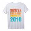 Herren Geschenk zur Rosenhochzeit 2020 – Bester Ehemann seit 2010 T-Shirt, lustiges Partnerlook Outfit & Jahrestagsgeschenk für Ehemann