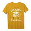 Lustiges Silberhochzeit T-Shirt für Ehemann seit 25 Jahren – Perfektes Geschenk für Jubiläum, Braut und Bräutigam