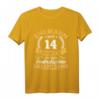 Herren 14. Hochzeitstag Elfenbeinhochzeit T-Shirt – Romantisches Geschenk für Ehemann zum Jubiläum & Feier des 14. Ehejubiläums