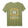 Herren 14. Hochzeitstag Elfenbeinhochzeit T-Shirt – Romantisches Geschenk für Ehemann zum Jubiläum & Feier des 14. Ehejubiläums