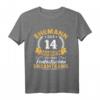 Herren 14. Hochzeitstag Elfenbeinhochzeit T-Shirt – Romantisches Geschenk für Ehemann zum Jubiläum & Feier des 14. Ehejubiläums