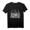 Ey ganz ehrlich? Halt die Fresse! Sarkastisches Damen T-Shirt - Witziges Geschenk für Freunde, Kollegen & Miesmuffel