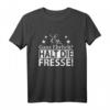 Ey ganz ehrlich? Halt die Fresse! Sarkastisches Damen T-Shirt - Witziges Geschenk für Freunde, Kollegen & Miesmuffel