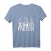 Ey ganz ehrlich? Halt die Fresse! Sarkastisches Damen T-Shirt - Witziges Geschenk für Freunde, Kollegen & Miesmuffel