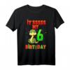 Schlange Reptilien Geburtstag T-Shirt für 6-Jährige - Perfekt für Tierliebhaber, Reptilienfans & unvergessliche Kindergeburtstage
