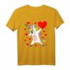 Einhorn Herz Valentinstag T-Shirt - Dabbing Unicorn Heart, niedliches und trendiges Geschenk zum Valentinstag