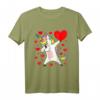 Einhorn Herz Valentinstag T-Shirt - Dabbing Unicorn Heart, niedliches und trendiges Geschenk zum Valentinstag