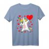 Einhorn Herz Valentinstag T-Shirt - Dabbing Unicorn Heart, niedliches und trendiges Geschenk zum Valentinstag