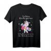 Kinder Schulanfang T-Shirt mit Einhorn und Zuckertüte – Witziges Geschenk für Erstklässler, Geburtstag & Weihnachten für Mädchen