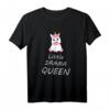 Einhorn Damen Mädchen Frau Little Drama Queen T-Shirt - Lustiges Geschenk für Muttertag, Geburtstag & Weihnachten, Partnerlook für Mutter und Tochter