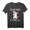 Ich bin nicht herrisch, ich bin der Boss Bitch Princess Dabbing Einhorn T-Shirt – Lustiges feministisch-sarkastisches Damen-Shirt mit Boss-Statement