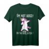 Ich bin nicht herrisch, ich bin der Boss Bitch Princess Dabbing Einhorn T-Shirt – Lustiges feministisch-sarkastisches Damen-Shirt mit Boss-Statement