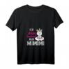 Damen Ich Höre Immer Nur MIMIMI Funshirt mit Statement & Einhorn Motiv – Witziges V-Ausschnitt T-Shirt für Alltag, Sport & Geschenke