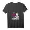 Damen Ich Höre Immer Nur MIMIMI Funshirt mit Statement & Einhorn Motiv – Witziges V-Ausschnitt T-Shirt für Alltag, Sport & Geschenke