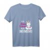 Damen Ich Höre Immer Nur MIMIMI Funshirt mit Statement & Einhorn Motiv – Witziges V-Ausschnitt T-Shirt für Alltag, Sport & Geschenke