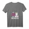 Damen Ich Höre Immer Nur MIMIMI Funshirt mit Statement & Einhorn Motiv – Witziges V-Ausschnitt T-Shirt für Alltag, Sport & Geschenke