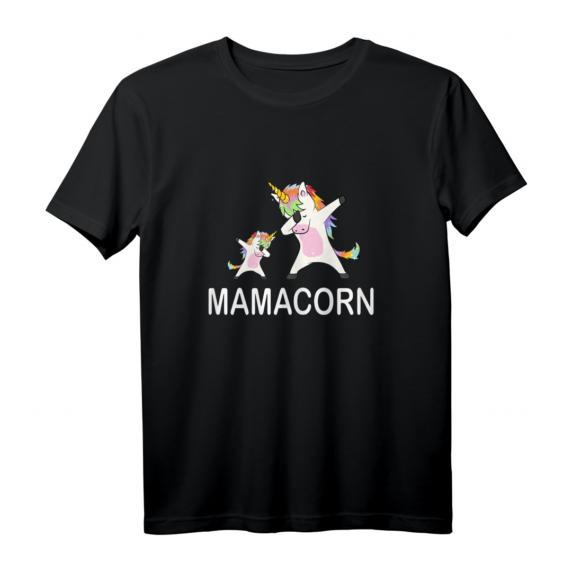 Damen Mamacorn Einhorn Mutter Muttertag Geschenk T-Shirt - Verspieltes Einhorn T-Shirt für Mütter & Einhorn-Liebhaberinnen