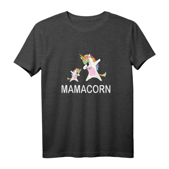 Damen Mamacorn Einhorn Mutter Muttertag Geschenk T-Shirt - Verspieltes Einhorn T-Shirt für Mütter & Einhorn-Liebhaberinnen