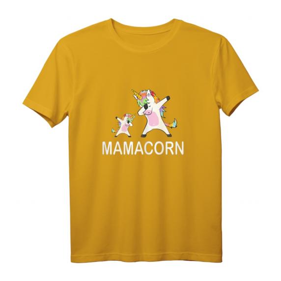 Damen Mamacorn Einhorn Mutter Muttertag Geschenk T-Shirt - Verspieltes Einhorn T-Shirt für Mütter & Einhorn-Liebhaberinnen