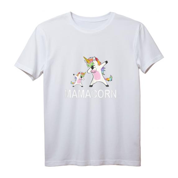 Damen Mamacorn Einhorn Mutter Muttertag Geschenk T-Shirt - Verspieltes Einhorn T-Shirt für Mütter & Einhorn-Liebhaberinnen